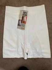 underscene triple control hi-waist panty W/ Garter Loops 883 2XL white U23029010