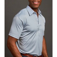 NWT Collars  Co Light Blue Performance Dress Collar Polo Shirt Men  s Large