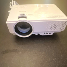 Jinhoo LCD Desktop Projector 1080p Max 16:9 HDMI USB VGA SD White