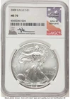 Photo of a 2009 American Silver Eagle from an eBay sale