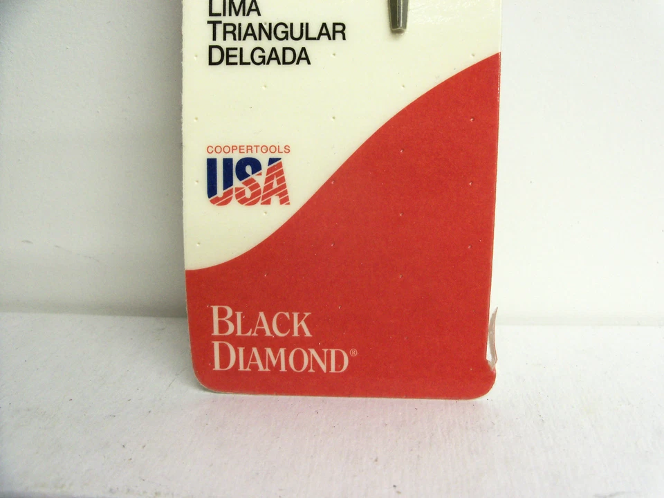 Triângulo de arquivo cônico fino Nicholson 4 1/2" nº 21890 Black Diamond Cooper EUA - Imagem 2 de 4
