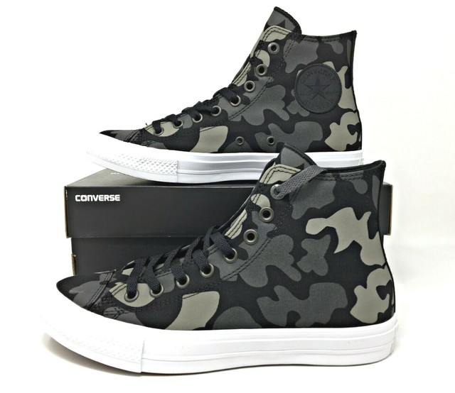 Converse Chuck Taylor All Star II Reflective Camo 2 Black Grey Mens 151157c 8 for sale online | eBay