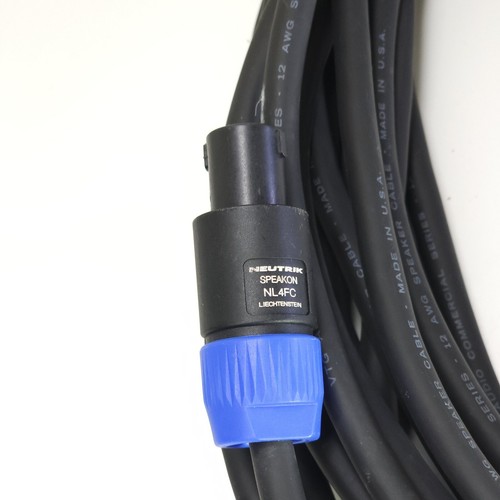 Vintage Audio Commercial Serie Lautsprecherkabel 12AWG 50 Fuß Neutrik NL4FC auf 1/4" TS - Bild 3 von 6