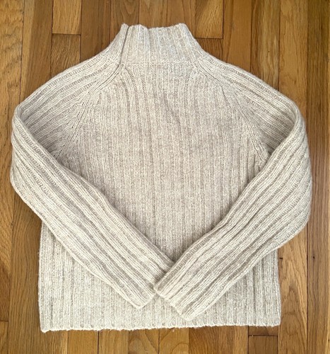 Suéter para mujer The Limited America beige cuello de tortuga topo talla pequeña - Imagen 12 de 14