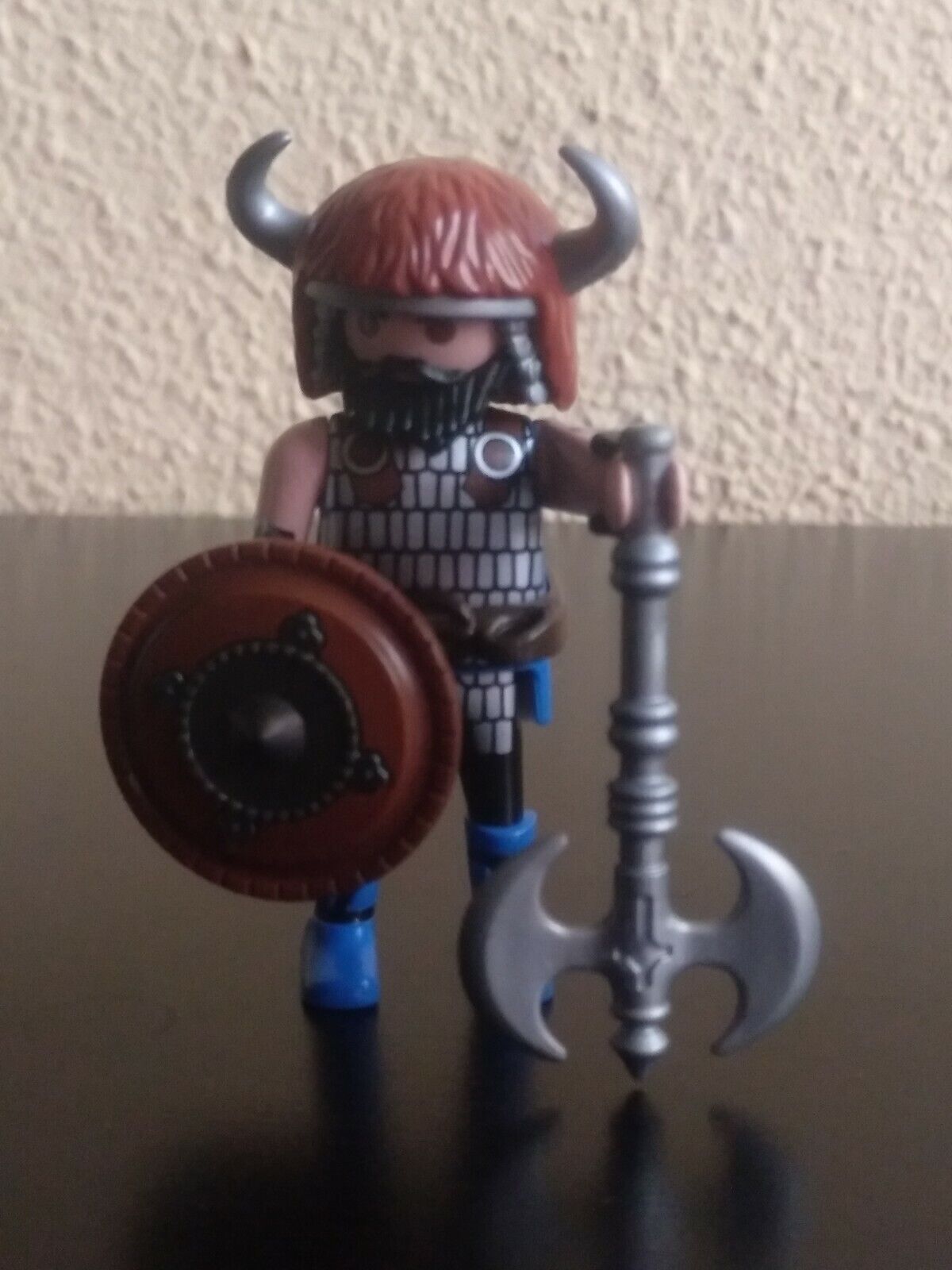 Playmobil Guerrier Viking Barbare N°4 - Figurine Occasion En Très Bon état