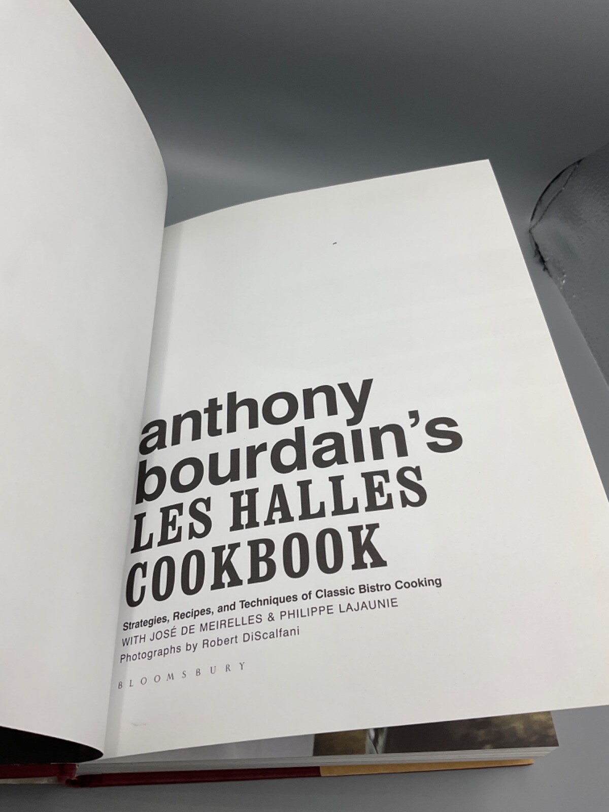 Anthony Bourdain’s Les Halles Cookbook HC/DJ, First Edition, 1st