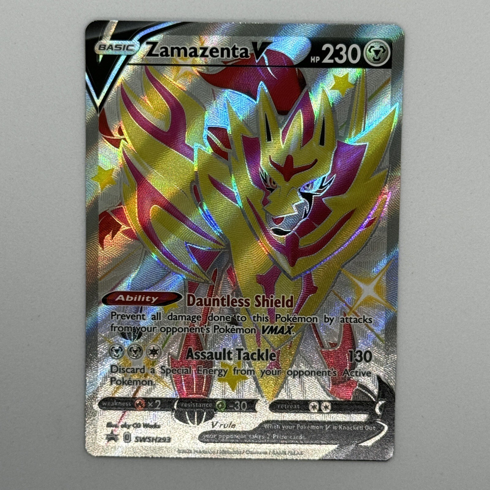 Zamazenta V SWSH293 Black Star Holo Sword & Shield Promo NM Pokemon Card