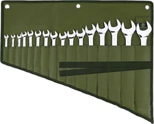 Wrench Roll Organizer 16 Pockets Wrench Pouch Roll up with Water Proof Oxford