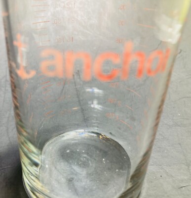 ANCHOR SHOT GLASS. MID CENTURY MODERN