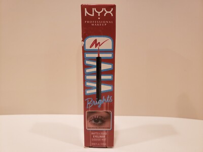 NYX - Vivid Brights Matte Liquid Eyeliner - #04 On Red - 0.06 Oz - NIB