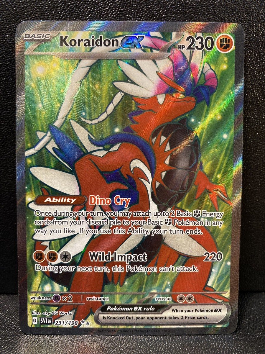 Koraidon EX Full Art 231/198 Scarlet & Violet Pokemon Card | eBay
