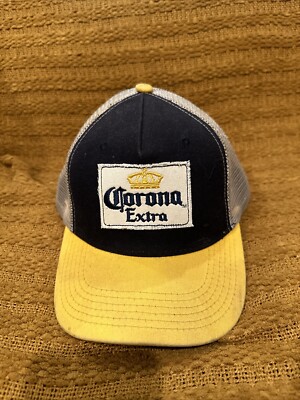 Corona Extra Hat Cap SnapBack Mesh Back Mens Summer Drinking Beer Logo