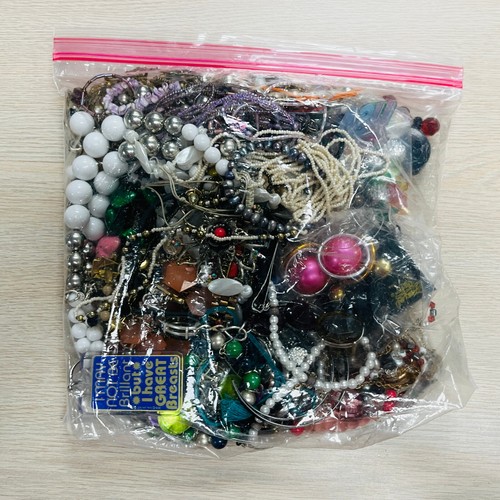 Jewelry Lot For Craft Harvest Junk Wear Repair Tangles 2.9 Lbs Vintage