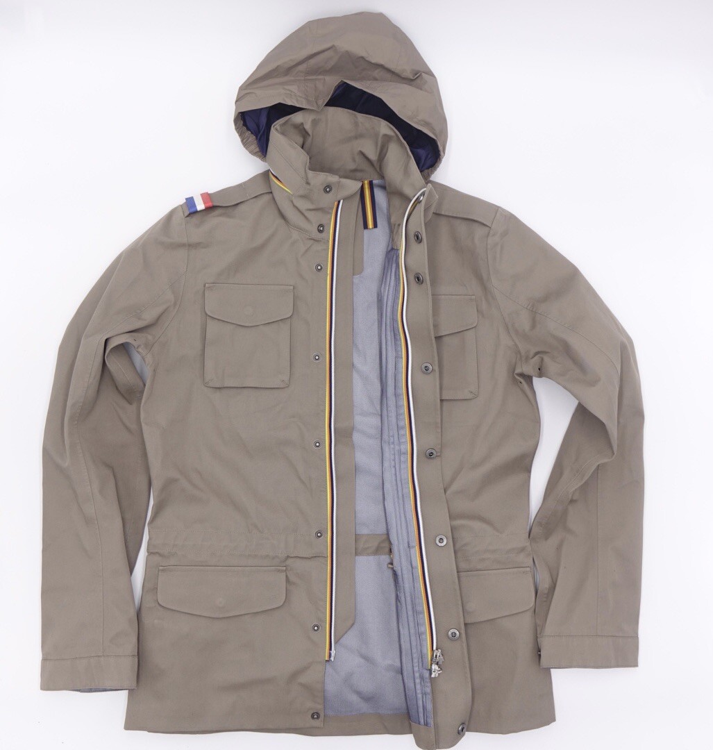 K-WAY MANFIELD COTTON 3LAYERS M65 FRANCE FIELD JACKET Brown K-WAY MANFIELD COTTON 3LAYERS M65 FRANCE FIELD JACKET Brown