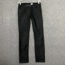 Prana Women  s Size 4/27 Black Organic Cotton Slim Straight Leg Jeans