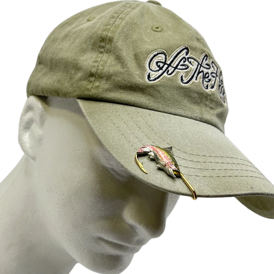 Pin de sombrero de trucha arco iris Hookit© trucha pez - clip de ala - clip de sombrero de pesca Foto 4 de 4