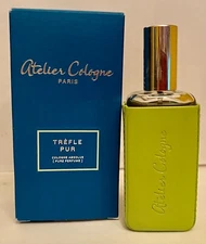 Atelier Cologne Absolue Trefle Pur  Pure Parfum  30ml / 1oz Leather Sleeve NIB