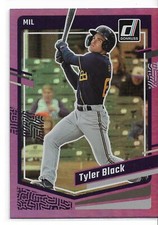 2023 DONRUSS Holo Purple  TYLER BLACK  #136  Milwaukee Brewers