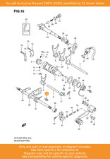 SUZUKI Stopper, Arm, 25671-01011 OEM