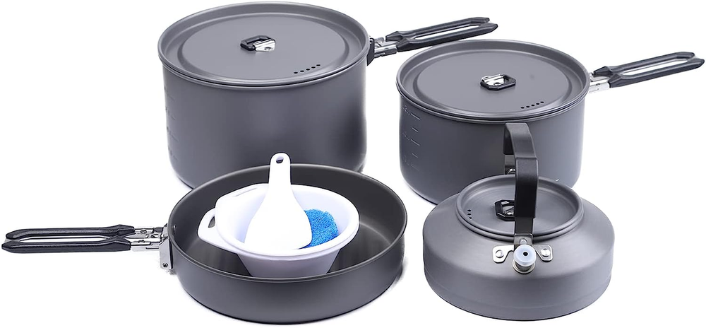 Feast 4 Piece Camping Cookware Cookware Cookware Kit Outdoor Cookware Set with P