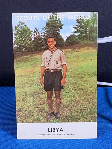 Libyen Pfadfinder der Welt 1968 BSOA unveröffentlichte Postkarte