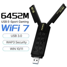 FENVi WiFi 7 BE6500 USB 3.0 Network Card Tri-Band RTL8912AU Wireless USB Adapter