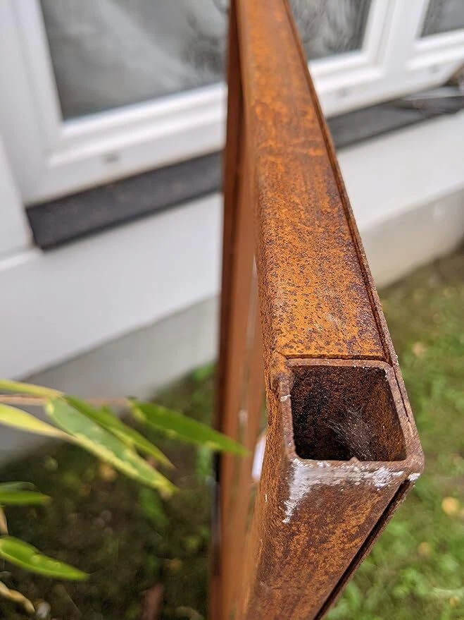 Edelrost Garten Sichtschutzwand aus Metall 1mm Rost Sichtschutz Gartenzaun - Bild 3 von 4