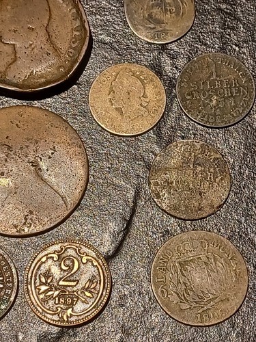 Coin Collection Lot 1700s-1800s Silver And Coppers Russia Germany - Picture 9 of 24