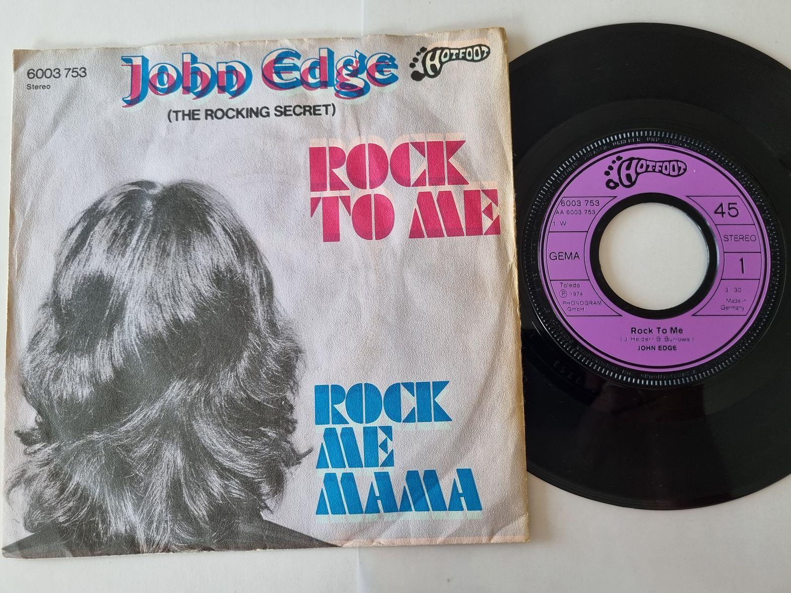 7"" Single John Edge - Rock to me Vinyl Germany