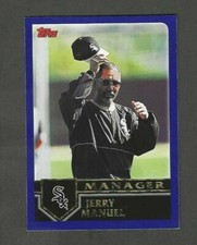 2003 TOPPS MANAGER JERRY MANUEL #267 CHICAGO WHITE SOX