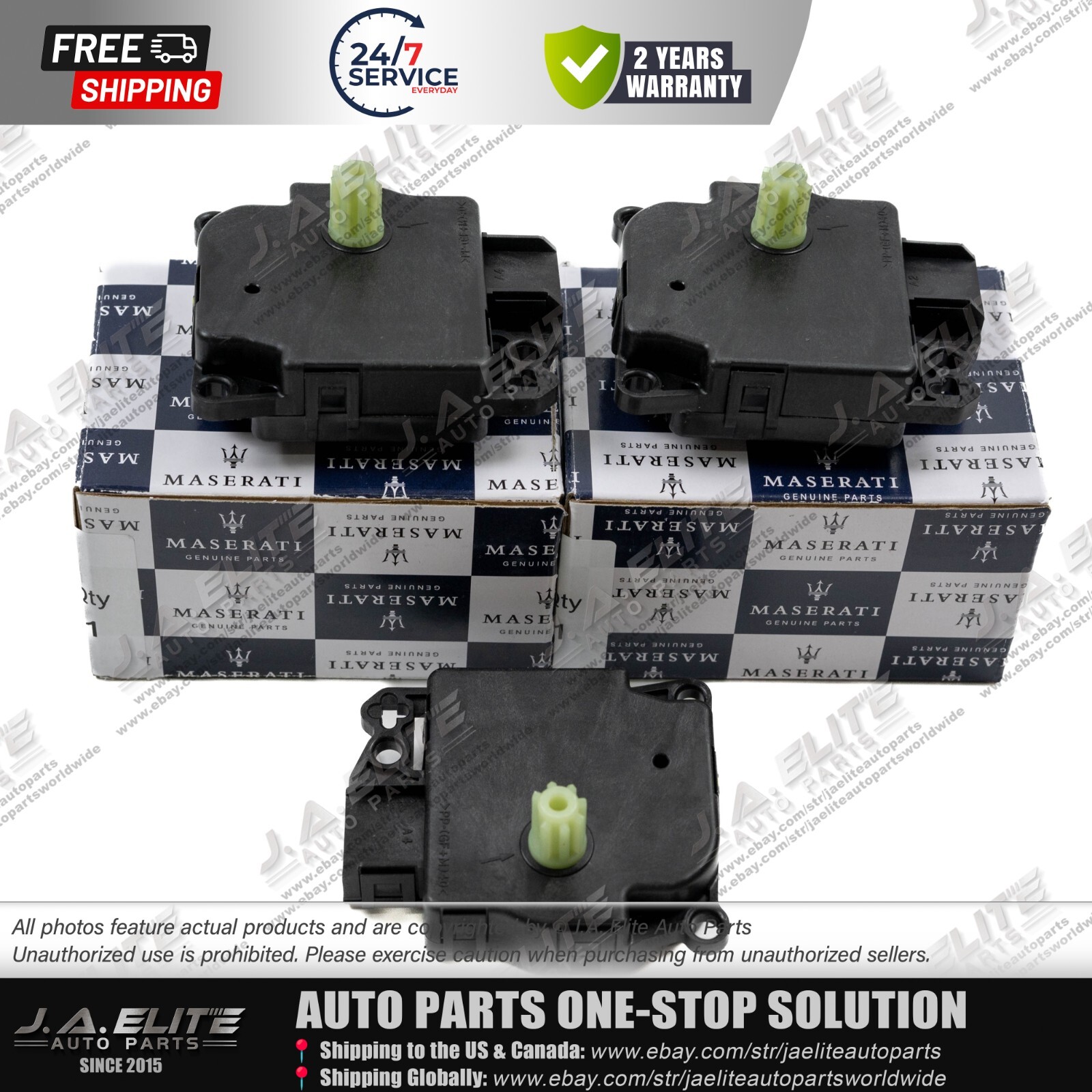 Genuine 3pcs A/C Actuator fit Maserati Quattroporte Ghibli Levante 673005493
