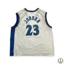 VTG Champion Michael Jordan 23 Washington Wizards Jersey Mens Medium White NBA