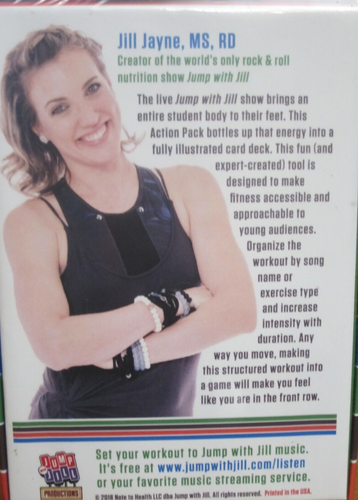 Jump with Jill Action Pack (2018 fitness exercise flashcards) NEW - Picture 2 of 2