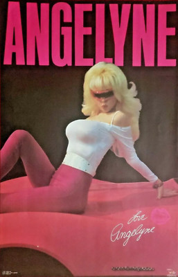 Poster: ANGELYNE Original 1987 License Funky Enterprises #3142 (22.25x34.5) EX
