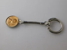 ZIPPO CENT NEVER SPENT KEYCHAIN VINTAGE TAG COMPANY FREE REPAIR ADVERTISING