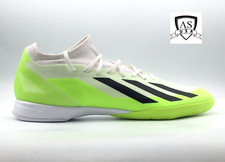 Men's Adidas X Crazyfast.3 Indoor Soccer Shoes Green White ID9340 Size 13