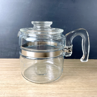 4 cup Pyrex Clear Glass Percolator - no interior parts -vintage | eBay