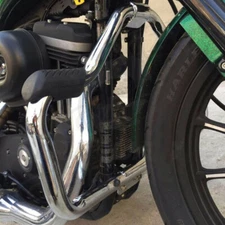 Mustache Engine Guard Highway Crash Bar Chrome For Harley Sportster 883 1200 04+