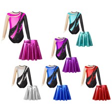 Kids Girls Jumpsuit Figure Dance Leotards Performance Bodysuit Leotard Costume