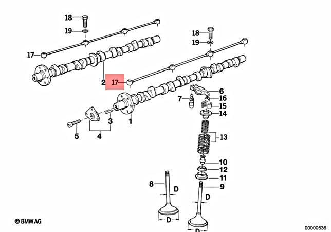 Genuine BMW E31 E32 Coupe Sedan Camshaft Oil Pipe OEM 11421718515