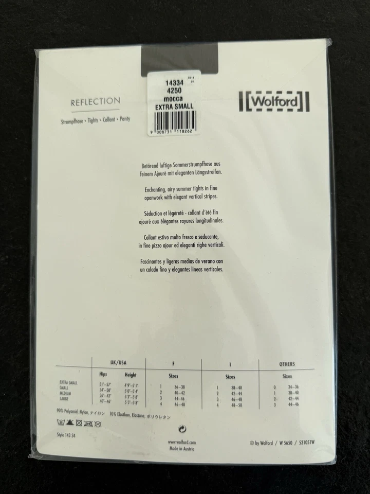 Wolford Reflection Tights XS Extra Small mocca - Bild 2 von 2