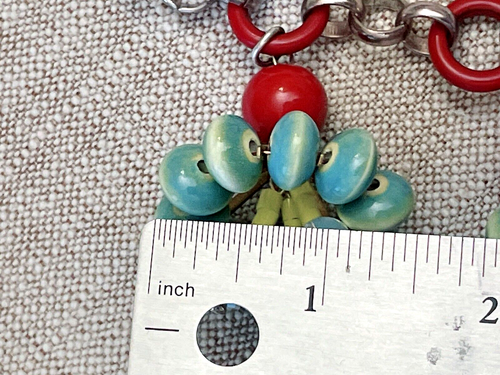 Anthropologie, Ceramic Floral Charm Necklace - Picture 10 of 17