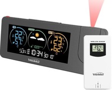 Projection Clock   Radio Control 2025 UK Version Youshiko Weather Station