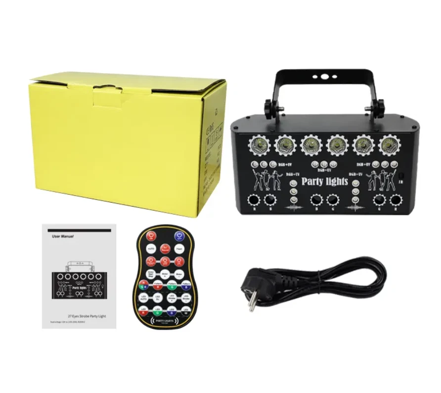 Party Lights Sound Activated Laser Gift DJ Disco Light Strobe Stage Light - Image 3 of 3