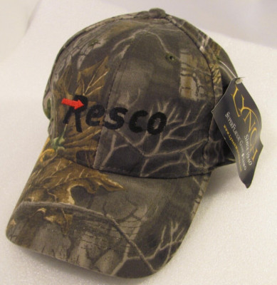 Resco Steel Hat Gray Brown Red Arrow Logo Adjustable Camouflage Hunting Cap New