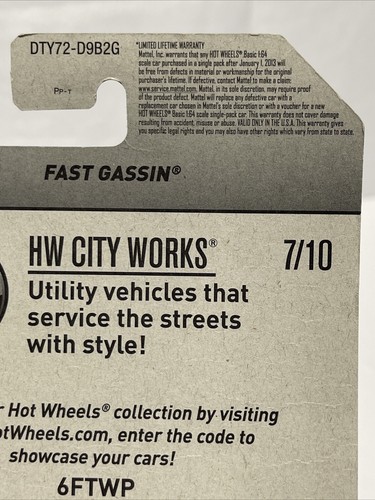 Hot Wheels 144/365 2015 FAST GASSIN Union 76 HW City Works 7/10 - Picture 9 of 10