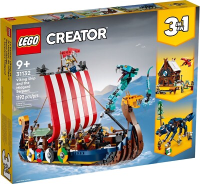  LEGO Creator 31132 - Nave Vikinga  ️  Viking Ship - Nuova - New