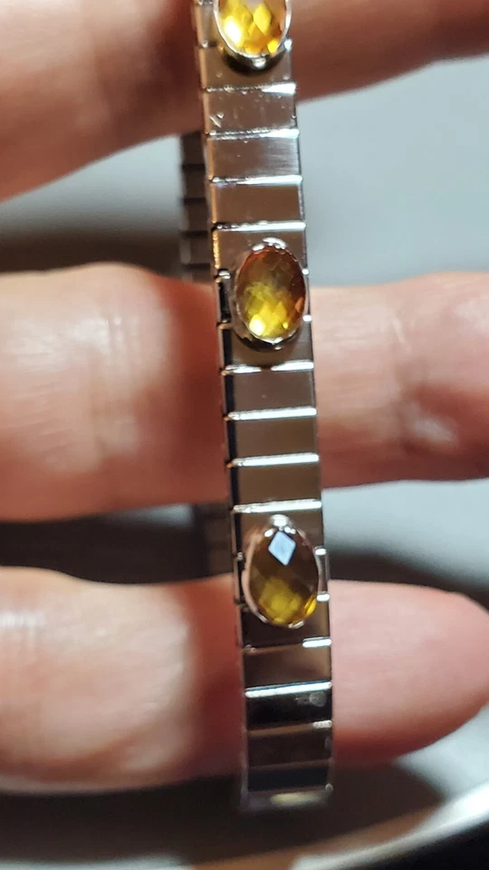 NOMINATION ITALY Made in Italy Three-stone CZ Bracelet in Stainless Steel 7" - Image 3 of 4