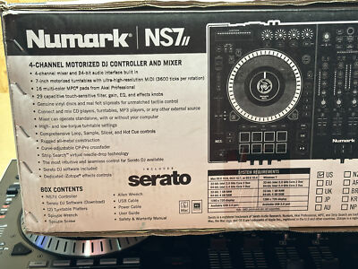 Numark NS7II 4 Channel Motorized Digital DJ Controller & Mixer New