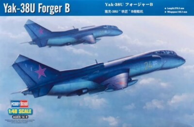 Hobby Boss *HobbyBoss* 1/48 Yak-38U Forger B #80363 *Sealed*  Listed in USA 